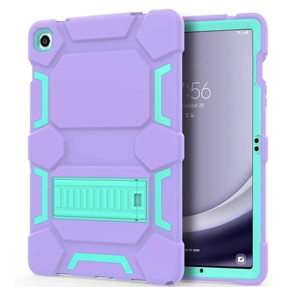 Purple and Teal For Samsung A8 10.5 Tablet Case With Kickstand NWOT - Picture 1 of 10